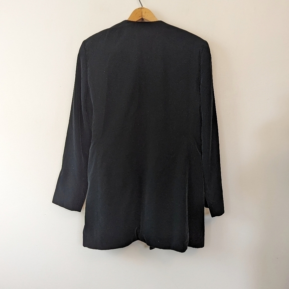 Vintage Green Velvet Single Button V-neck Blazer - Picture 5 of 12